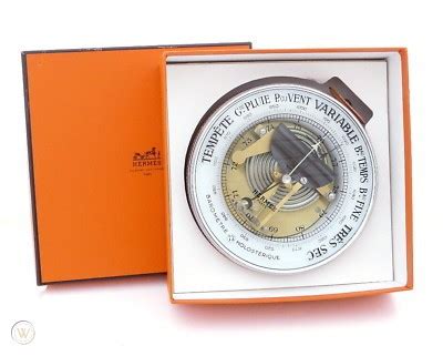 barometre hermes|EXCEPTIONAL HERMES HOLOSTERIC BAROMETER .